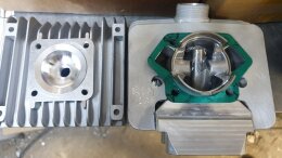 Zylinderkit 90ccm 4 Kanal Membran mit großem Fächerkopf neu